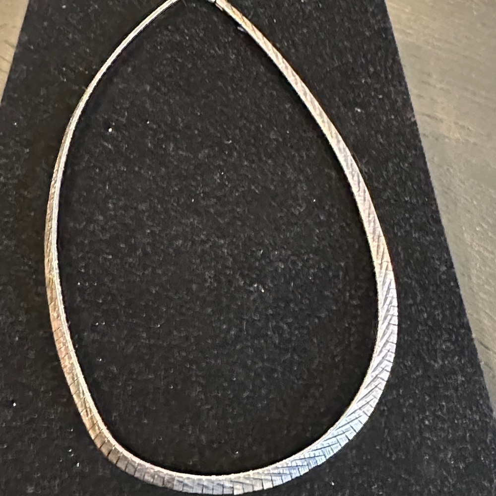 Vintage 925 Italy Sterling Silver Collar Necklace – 16”